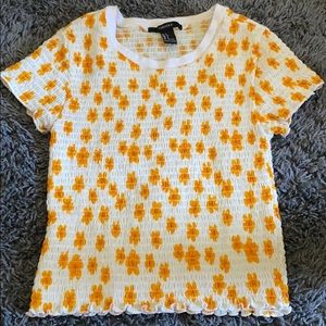 Sunflower crop top 🌻